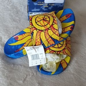 Adidas Sean Wotherspoon x Hot Wheels Sandals Adilette Slides GX9756  Sz 6y/ 7.5w
